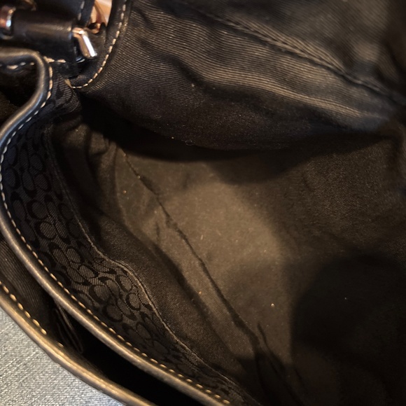 Vintage Y2K Coach 6818 Black Canvas SoHo Signature Buckle Shoulder Handbag - Picture 9 of 10